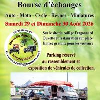 Grande bourse d'échanges Auto, moto, cycles
