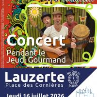 Concert du groupe Calza lors du Jeudi Gourmand