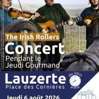 Concert du groupe Irish Rollers lors du Jeudi Gourmand