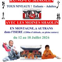 Stage exceptionnel de Kung-Fu avec les Moines Shaolin