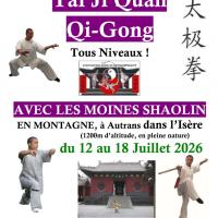 Stage exceptionnel de Taï Chi avec les Moines Shaolin