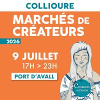 Marché nocturne de créateurs et artisans à COLLIOURE