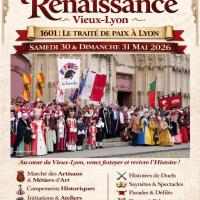 Fête Renaissance Vieux-Lyon : 30 et 31 mai 2026