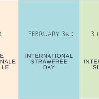 Journée internationale sans paille International Strawfree Day
