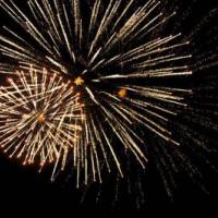 Fete de la libératon - feu d'artifice