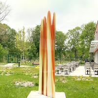 Sculpture en verre de 3 mètres de haut signée Guillaume Bottazzi