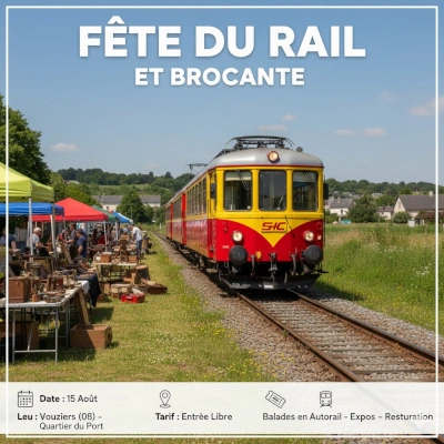 La Fête du Rail et sa Brocante à Vouziers