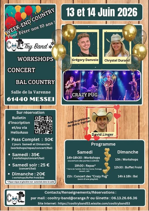 Week-end Country Anniversaire à Messei