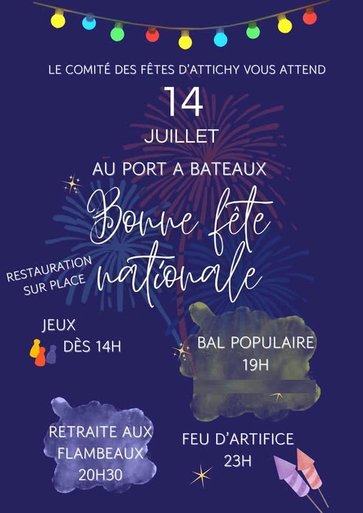 Bal suivi d'un feu d'artifice