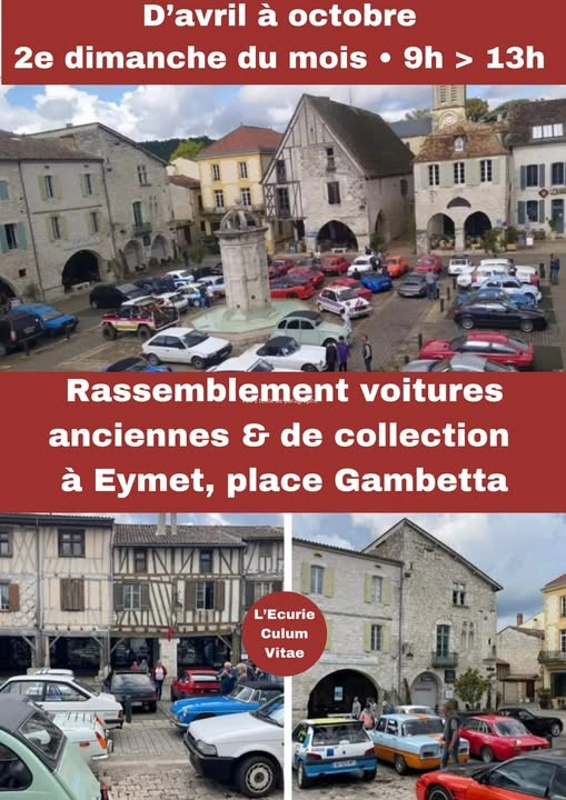 Rassemblement de voitures anciennes et de collection