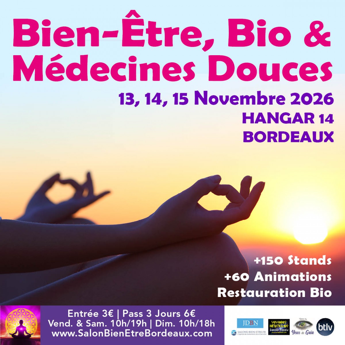 12e Salon du Bien-Être, Bio &amp; Médecines Alternatives de Bordeaux