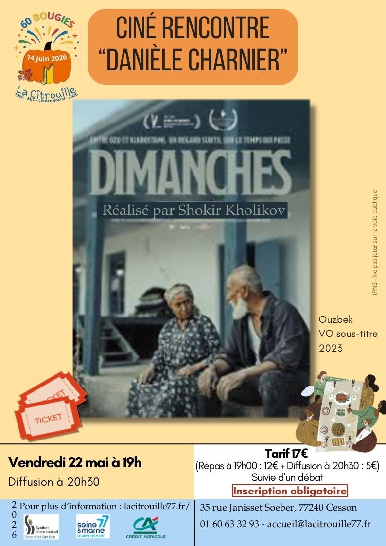 Ciné-rencontre "Danièle Charnier" -  « Dimanches » de Shokir Kholikov