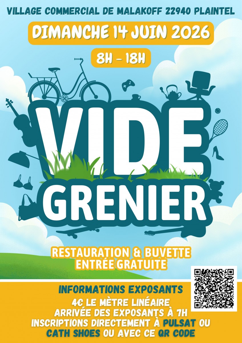 Vide grenier du Village Commercial de Malakoff à Plaintel