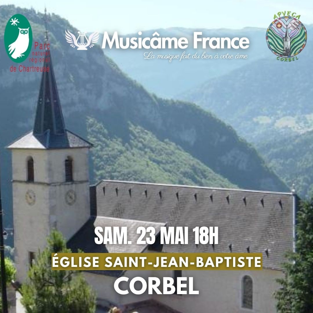 Concert Musicâme France à Corbel : Bach, Vivaldi, Mozart, Caccini, Cantemir, Saint-Saëns