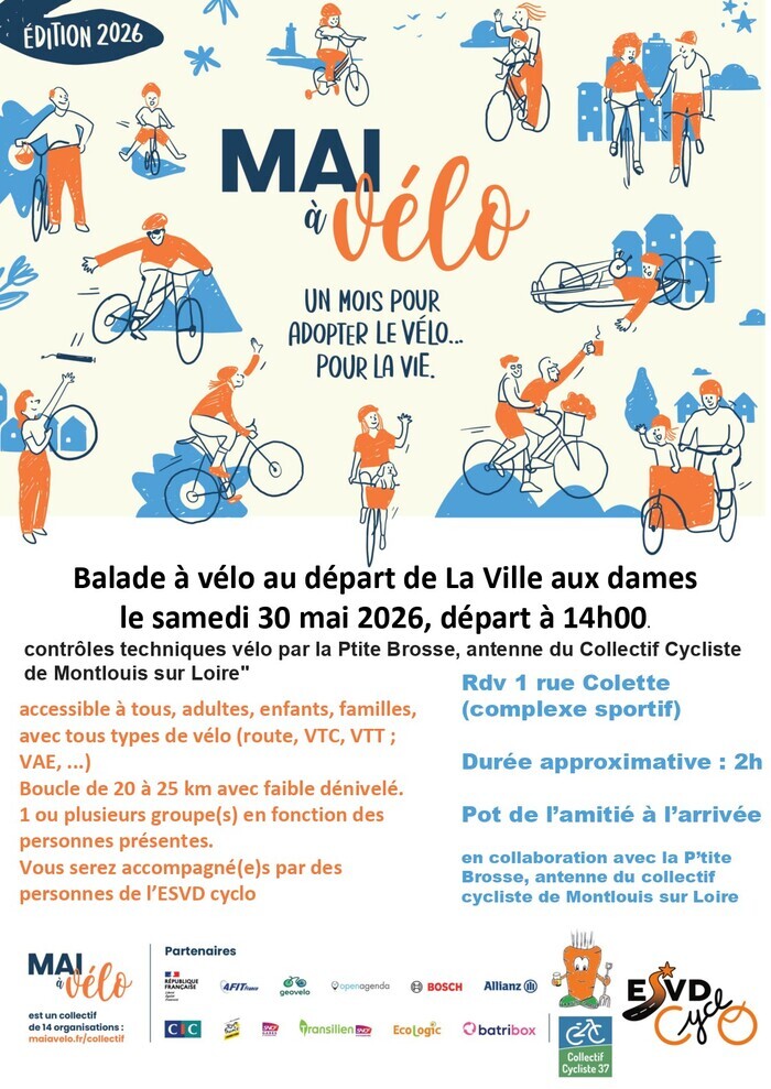Mai à vélo