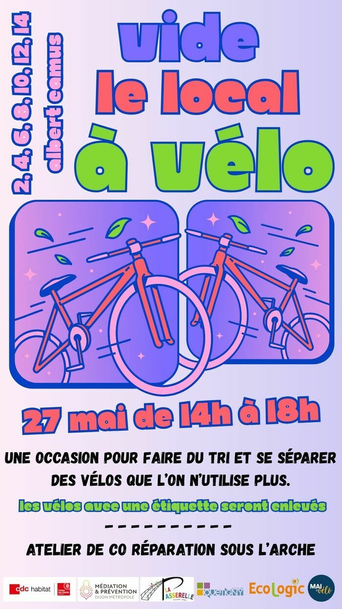 Vide le local à vélo