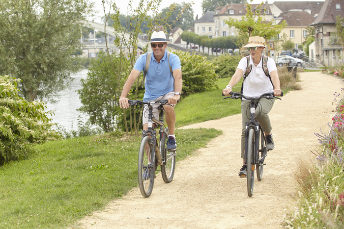 A vélo sur la voie verte