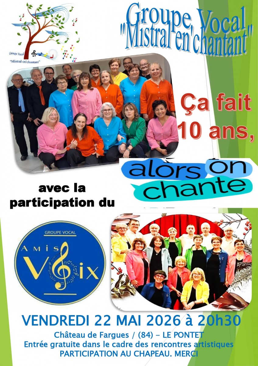 Ça fait 10 ans, alors on chante !