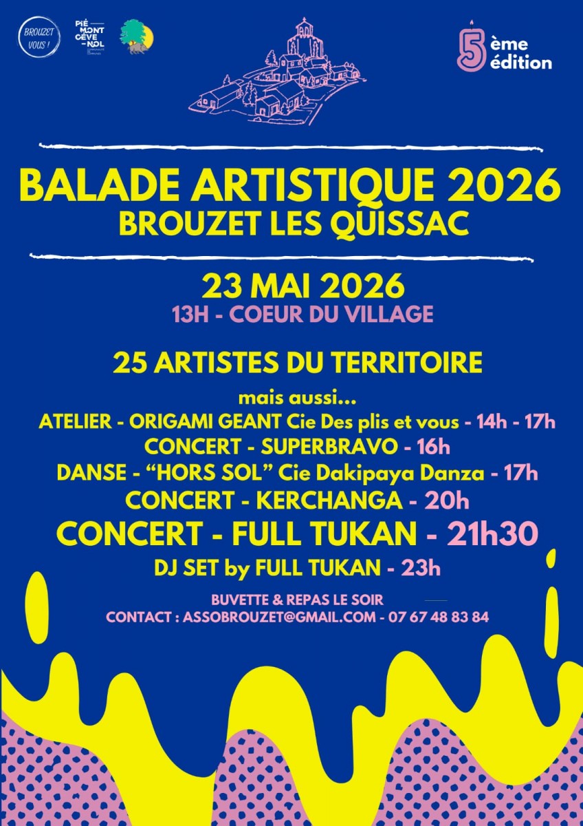 Balade Artistique à Brouzet les Quissac 2026 : 5ème édition !