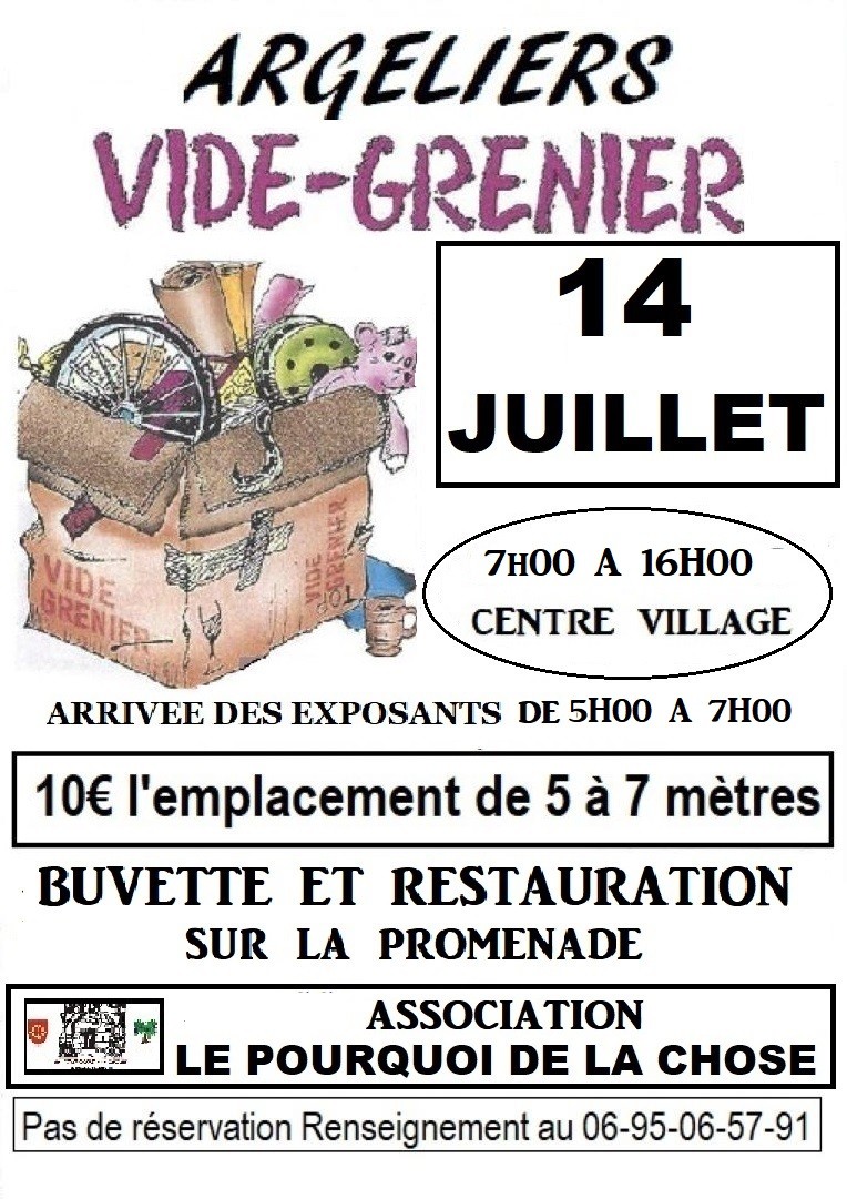 vide grenier du Pourquoi de la Chose