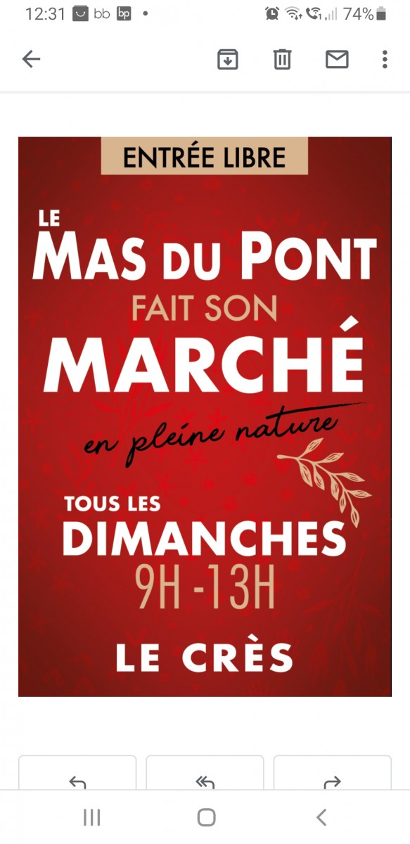 Le Mas du Pont fait son Marché