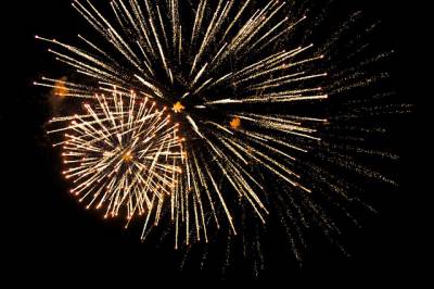 Fete de la libératon - feu d'artifice