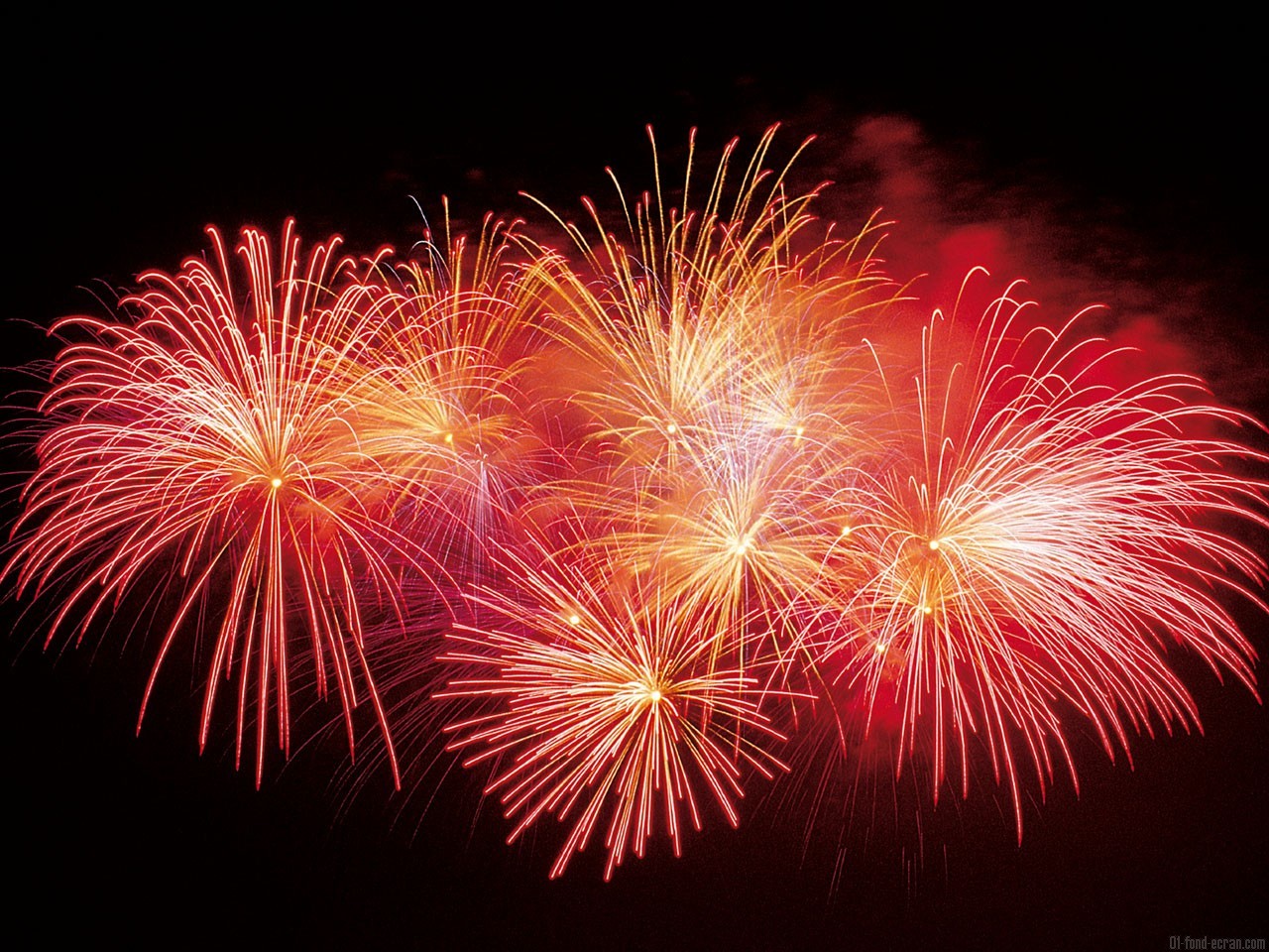 Feu d'artifice et bal populaire