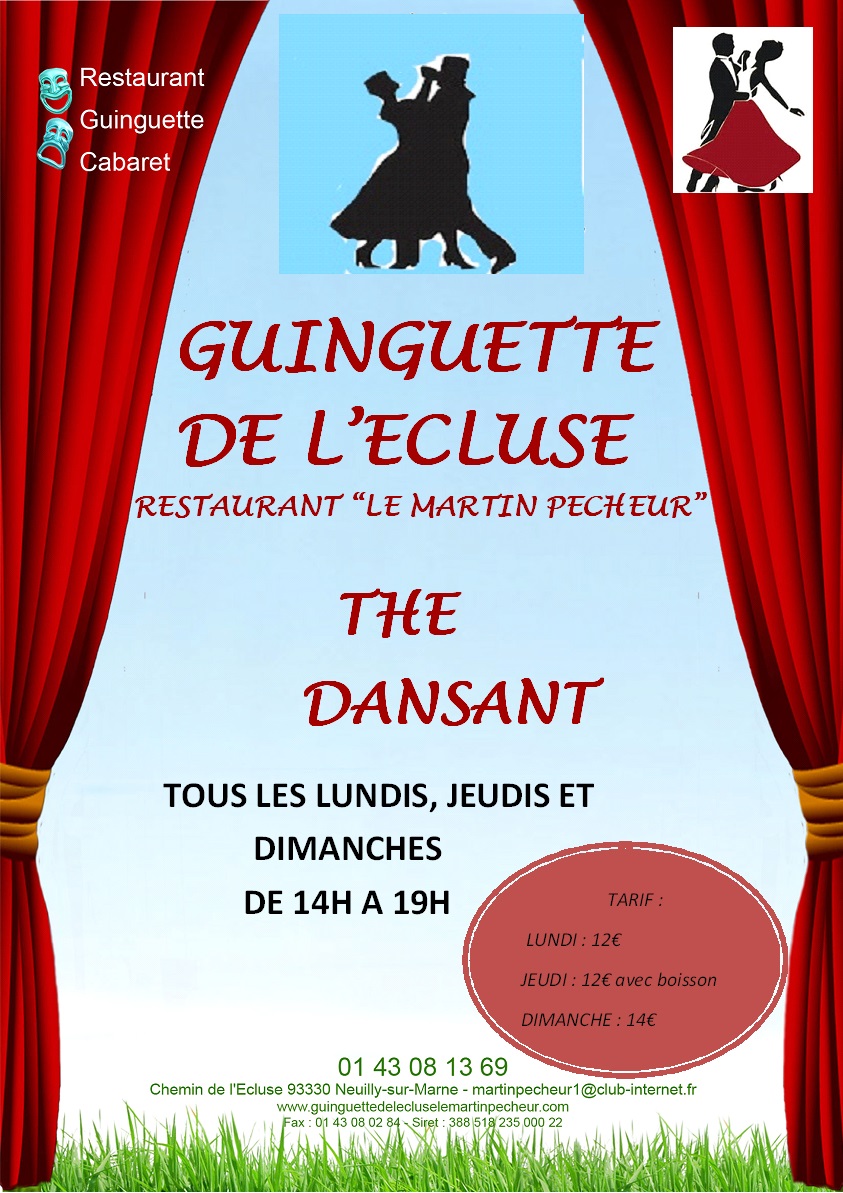 GUINGUETTE DE L'ECLUSE DANSEZ LE DIMANCHE
