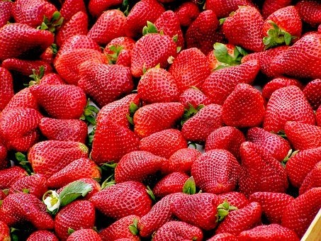 marché aux fruits rouges
