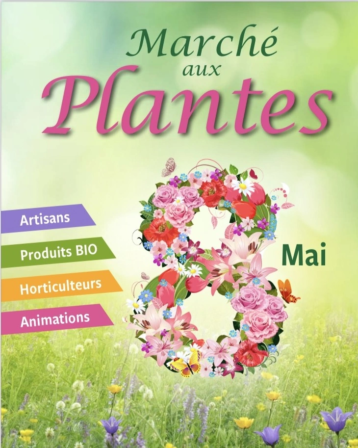 Marché aux plantes, produits bio et artisanaux