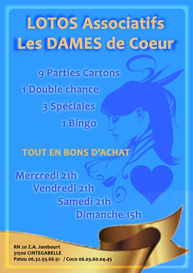 LOTO LES DAMES DE CŒUR
